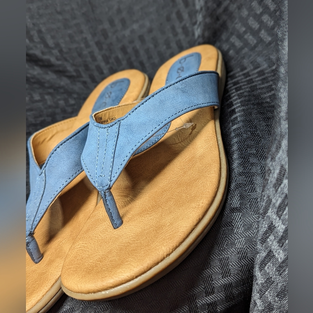 Sky Blue and Honey BoC Born of Concepts Comfort Sandals - Picture 4 of 4